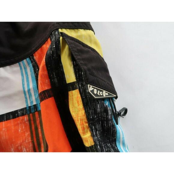 Volcom Mens Polyester Multi Color Abstract Swim Trunks Shorts Size 28 - Picture 7 of 8